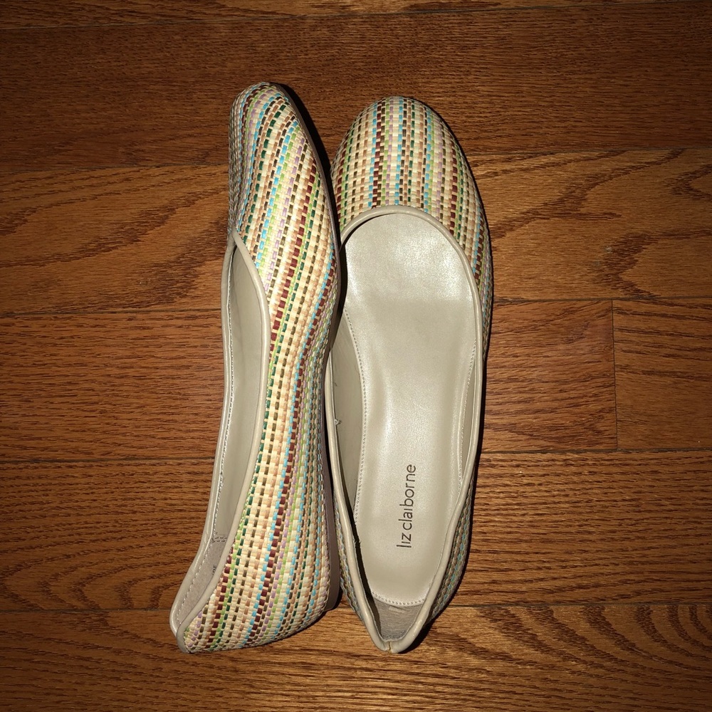 Liz Claiborne - Delaine flats - natural multi